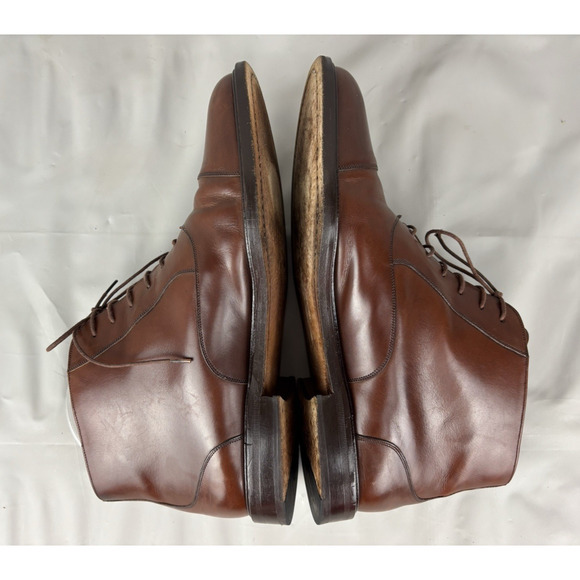Mezlan Camden Leather Ankle Boots Mens 9.5 Brown Lace Up Made in Spain main image 11